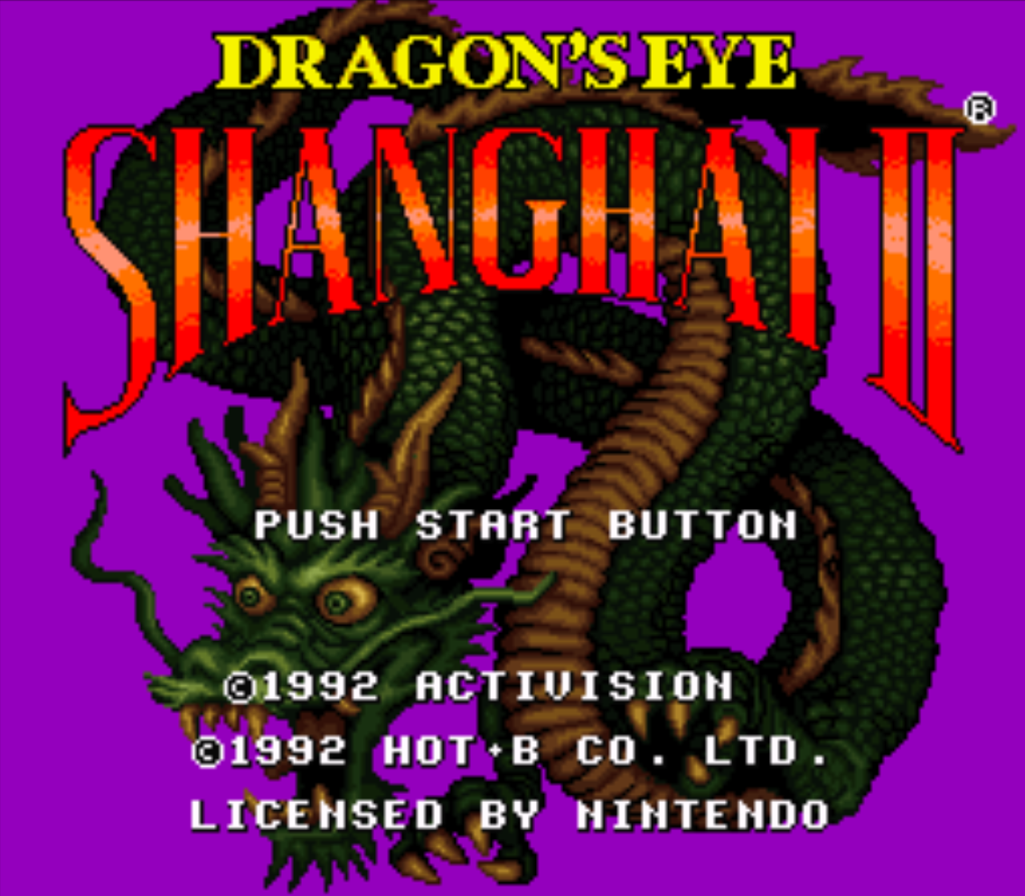 Dragons Eye Shanghai II Title Screen